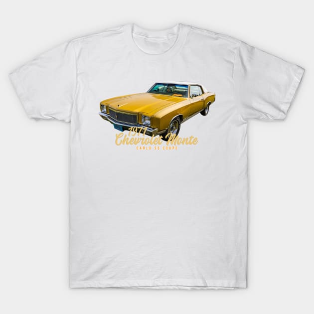 1971 Chevrolet Monte Carlo SS Coupe T-Shirt by Gestalt Imagery